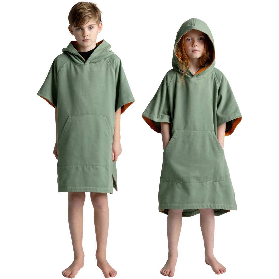 2026 Red Paddle Co Junior Quickdry Mikrofiber-omklædningskåbe 002-009-006-J - Sage Green